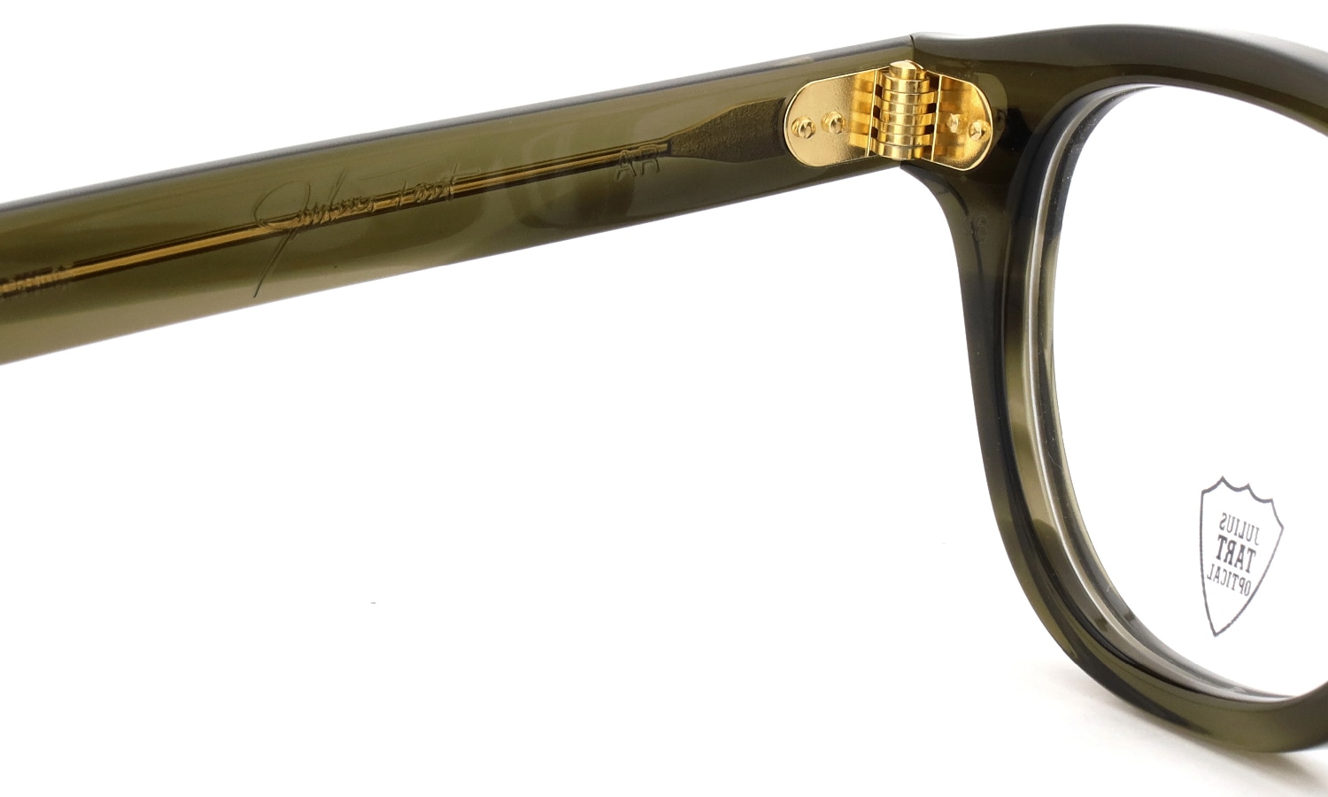 JULIUS TART OPTICAL AR Gold Series メガネ通販 AR-46-24 OLIVE GREEN SASA