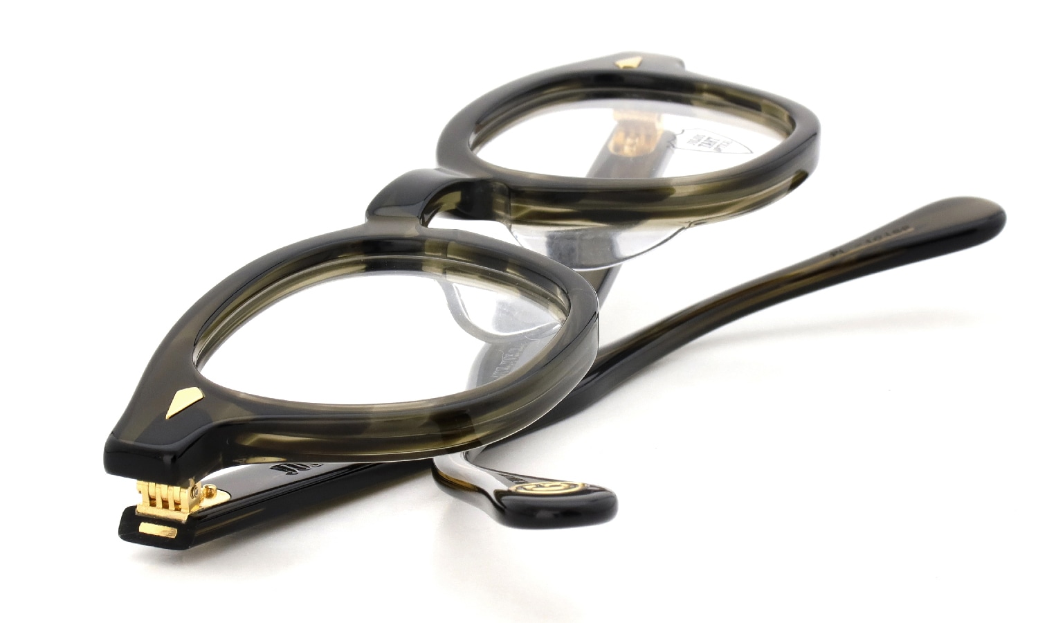 JULIUS TART OPTICAL AR Gold Series メガネ通販 AR-44-24 OLIVE GREEN SASA