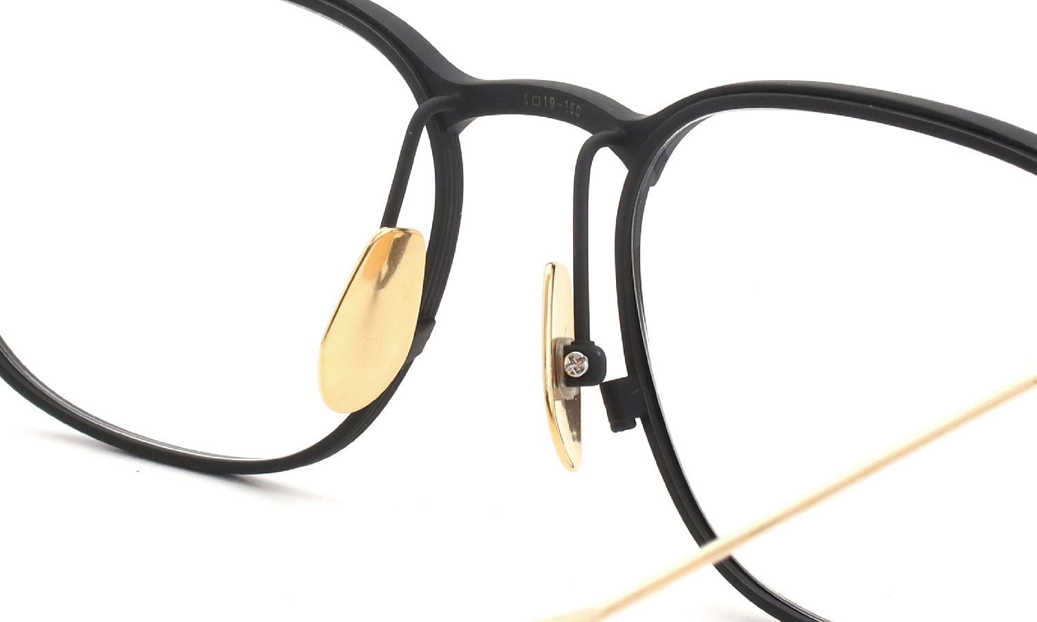 Lunetterie Generale メガネ通販 ELDRADO col.MATTE BLACK / 18K GOLD