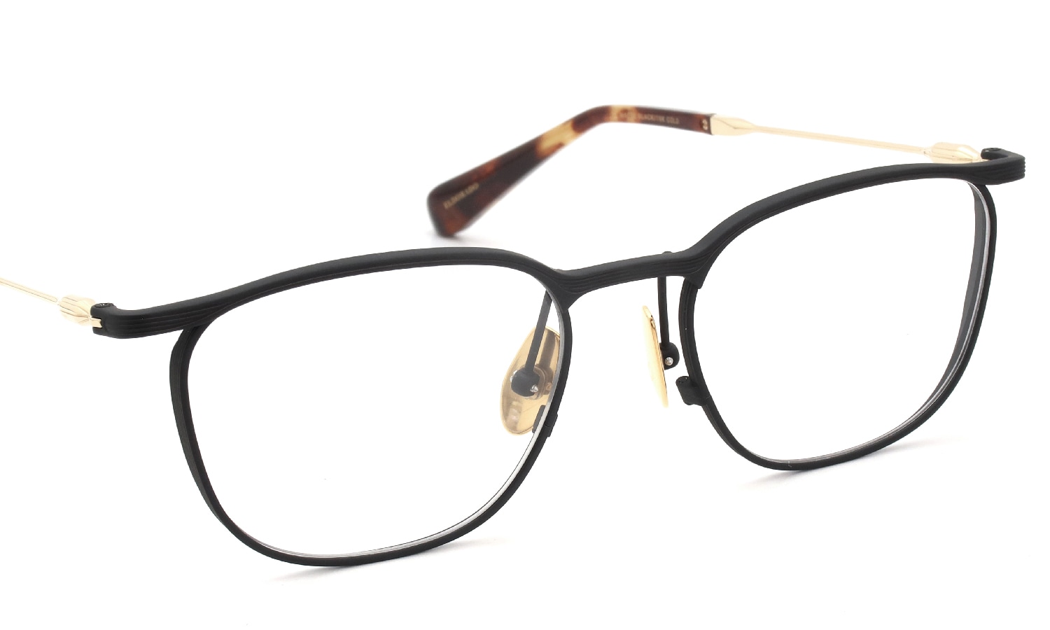Lunetterie Generale メガネ通販 ELDRADO col.MATTE BLACK / 18K GOLD