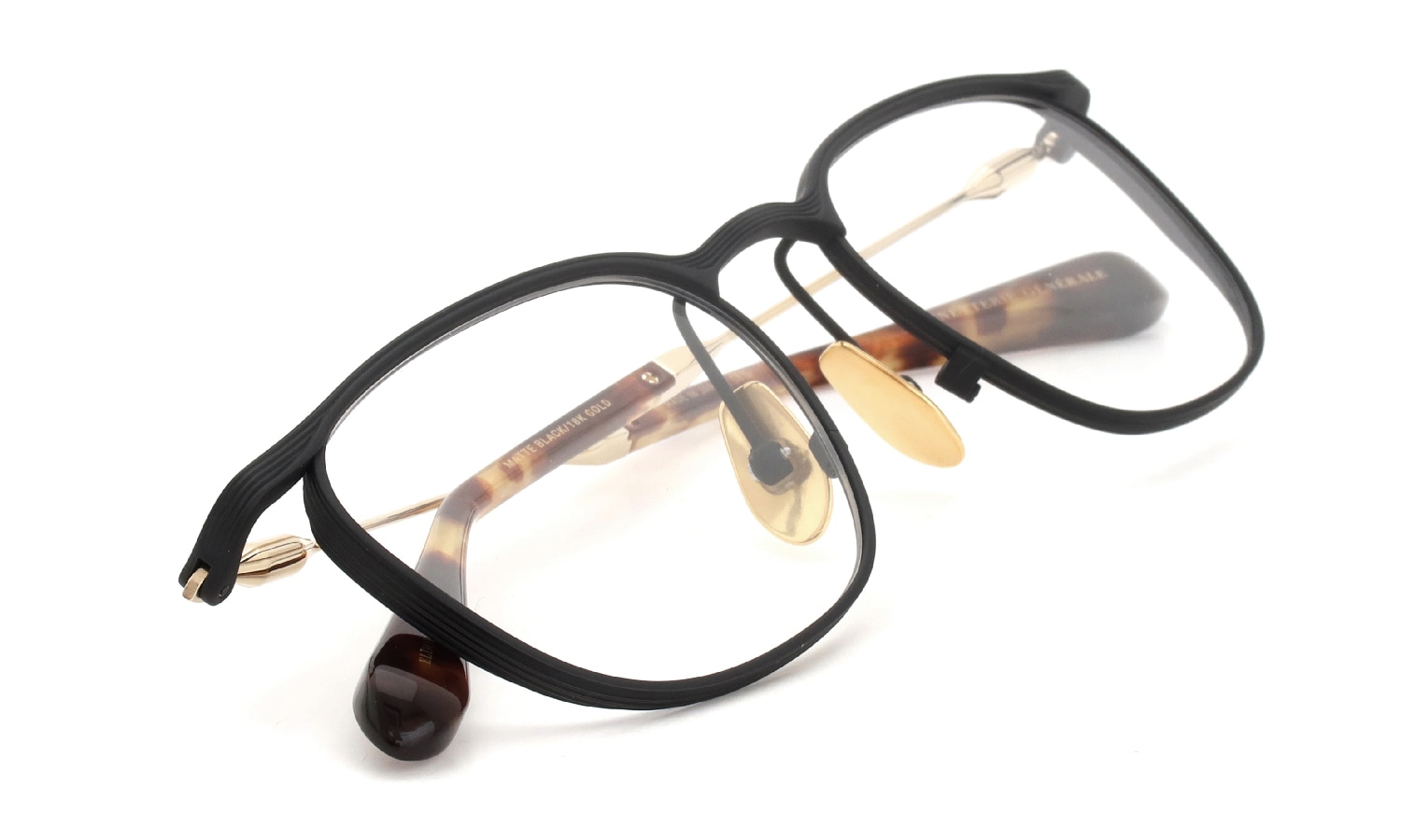 Lunetterie Generale メガネ通販 ELDRADO col.MATTE BLACK / 18K GOLD