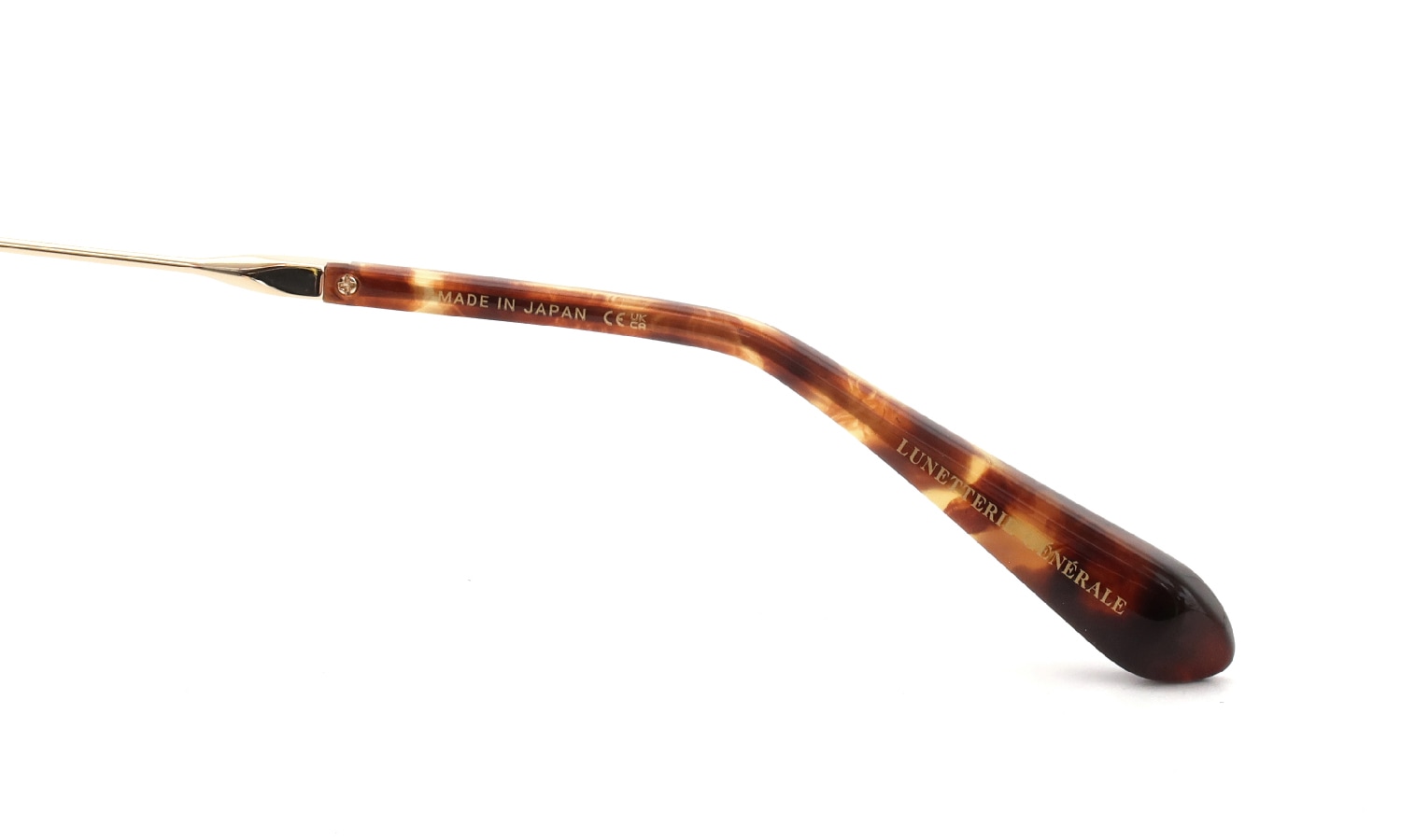 Lunetterie Generale メガネ通販 ELDRADO col.MATTE BLACK / 18K GOLD