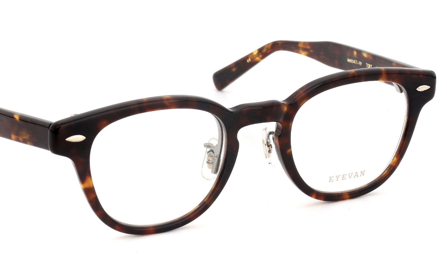 EYEVAN 跳ね上げメガネ通販 Webb-FP 47size col.TORT