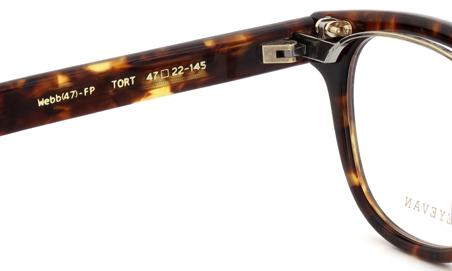 EYEVAN 跳ね上げメガネ通販 Webb-FP 47size col.TORT