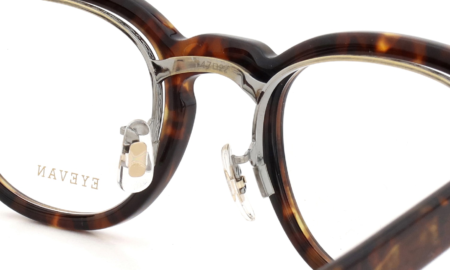 EYEVAN 跳ね上げメガネ通販 Webb-FP 47size col.TORT