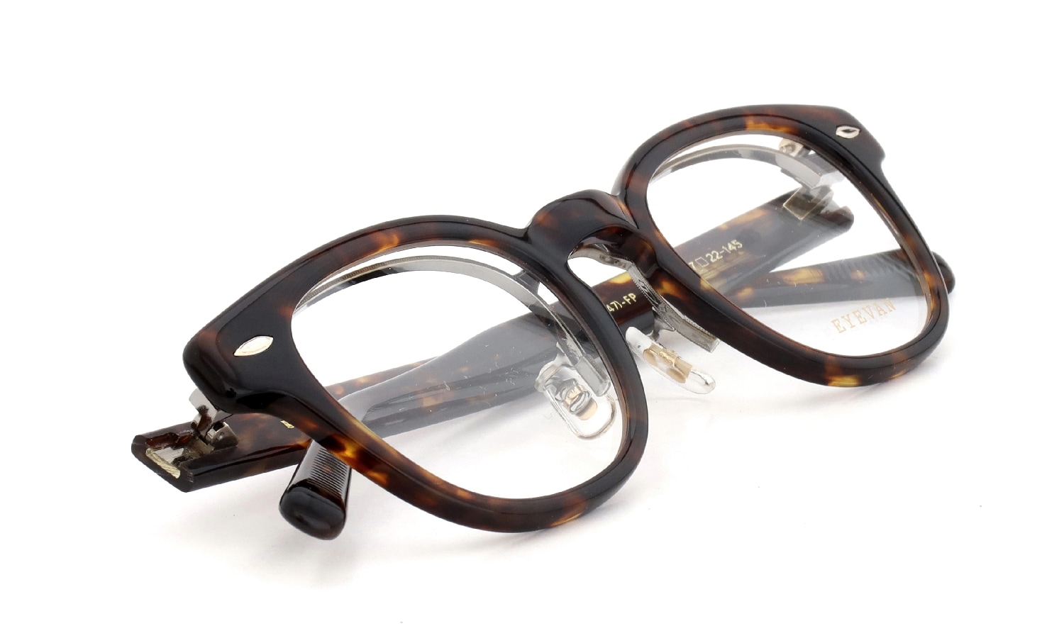 EYEVAN 跳ね上げメガネ通販 Webb-FP 47size col.TORT