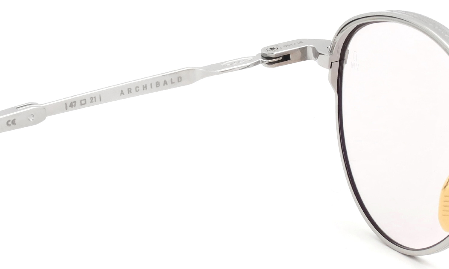 JACQUESMARIEMAGE 折り畳みメガネ通販 ARCHIBALD Silver/Superlight Grey