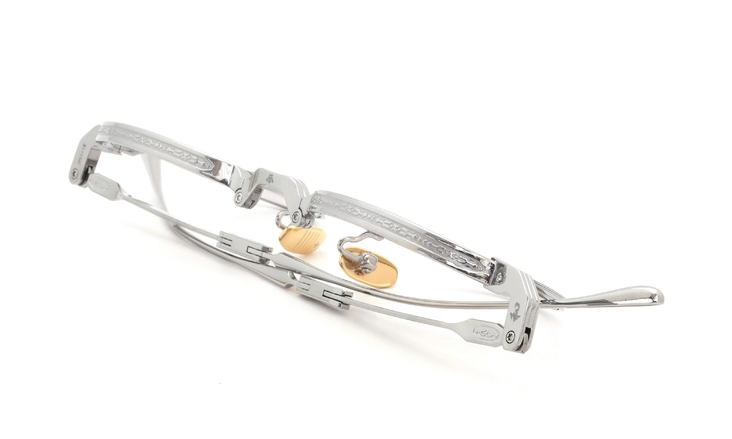 JACQUESMARIEMAGE 折り畳みメガネ通販 ARCHIBALD Silver/Superlight Grey