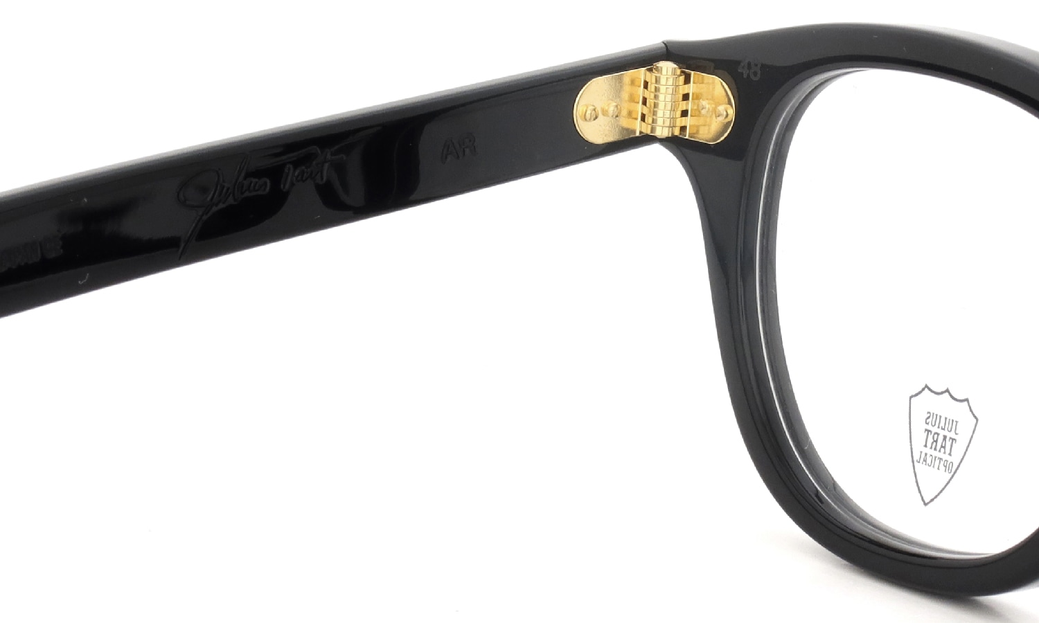 JULIUS TART OPTICAL AR Gold Series メガネ通販 AR-48-22 PL-003A BLACK