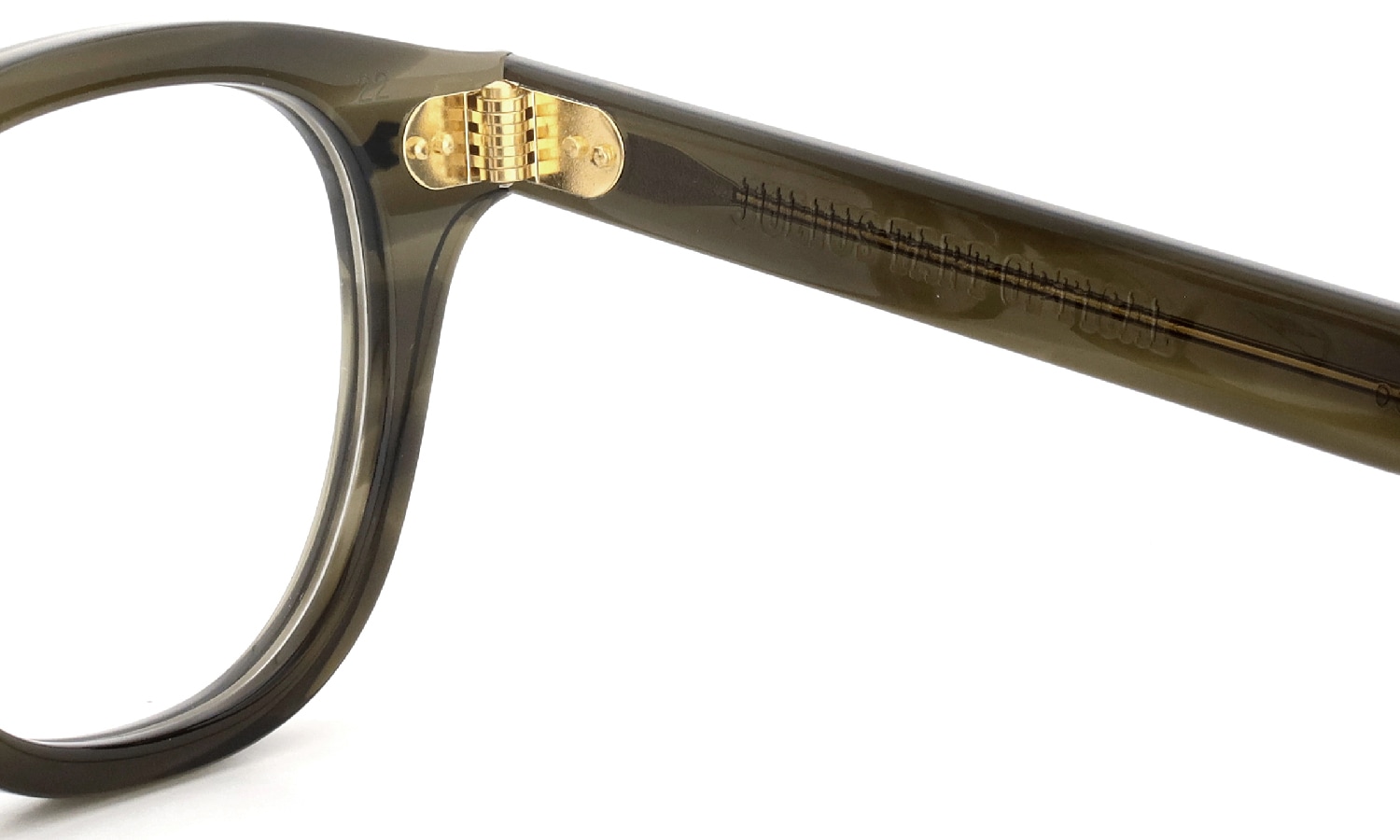 JULIUS TART OPTICAL AR Gold Series メガネ通販 AR-48-22 OLIVE GREEN SASA