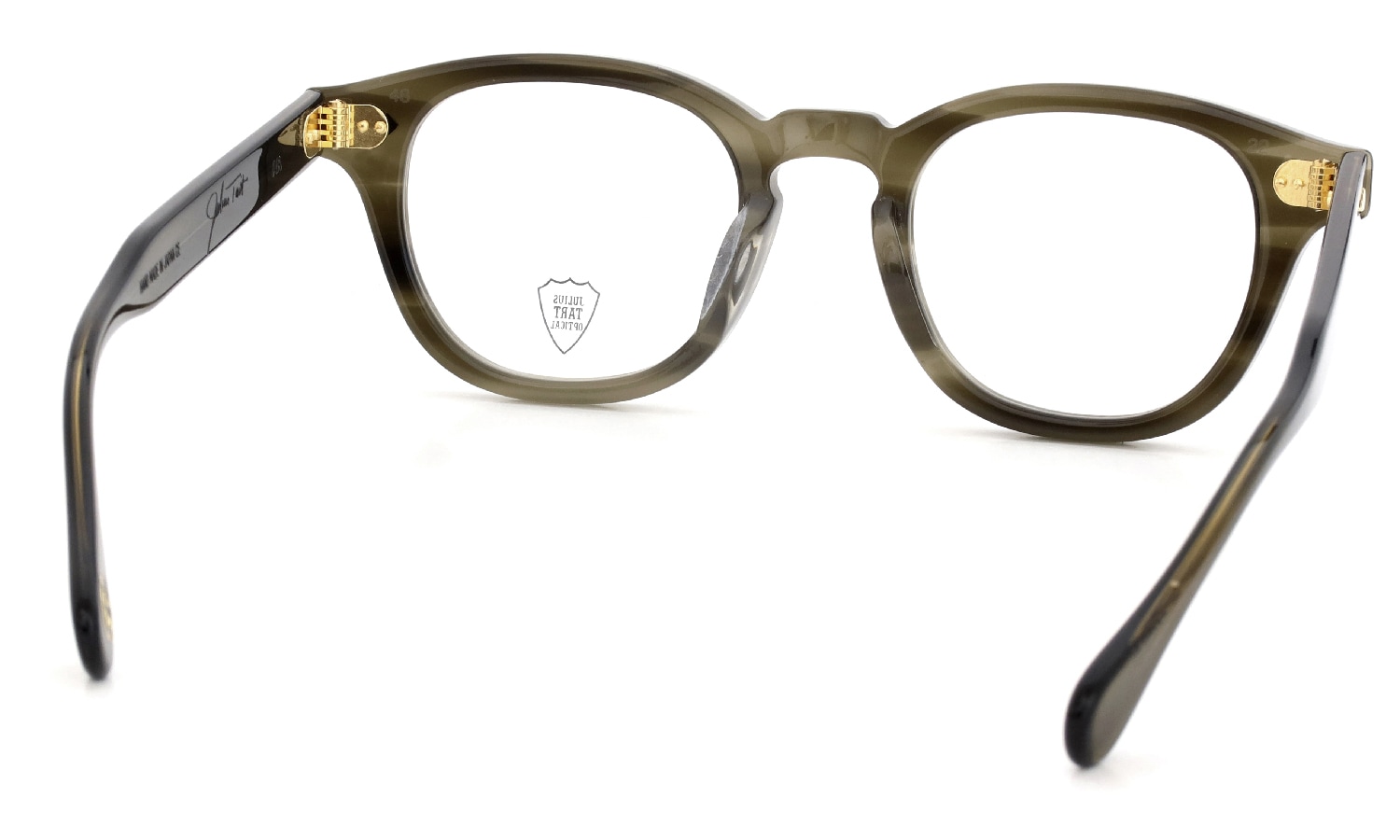 JULIUS TART OPTICAL AR Gold Series メガネ通販 AR-48-22 OLIVE GREEN SASA