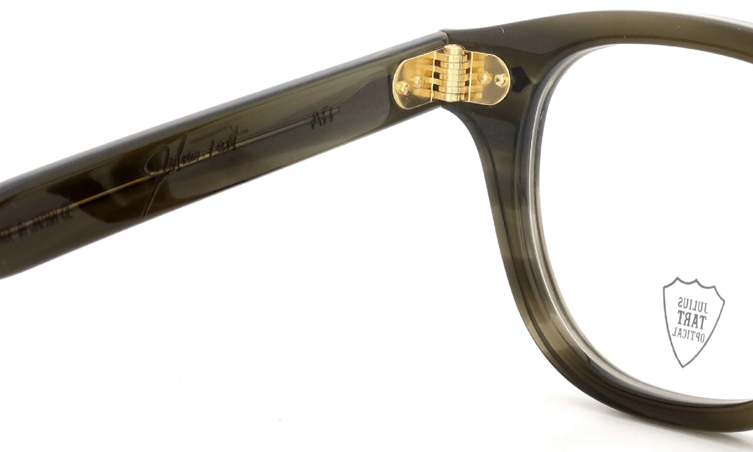 JULIUS TART OPTICAL AR Gold Series メガネ通販 AR-48-24 OLIVE GREEN SASA