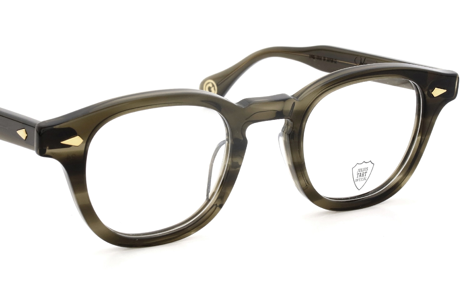 JULIUS TART OPTICAL AR Gold Series メガネ通販 AR-48-24 OLIVE GREEN SASA