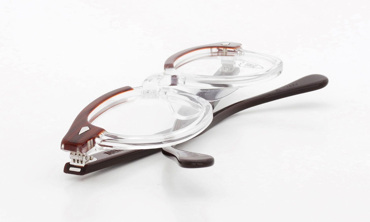 JULIUS TART OPTICAL メガネ通販 AR-46-24 RED WOOD CLEAR