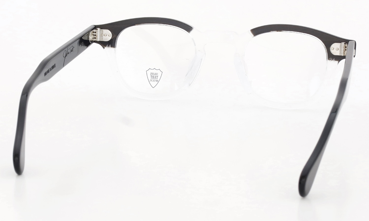 JULIUS TART OPTICAL メガネ通販 AR-44-24 BLACK WOOD CLEAR