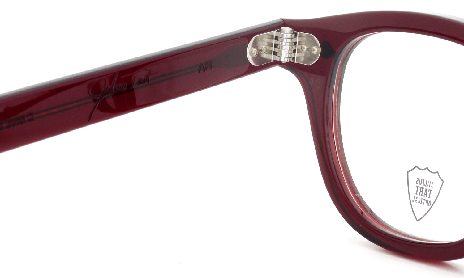 JULIUS TART OPTICAL メガネ通販 AR-46-24 OX BLOOD RED