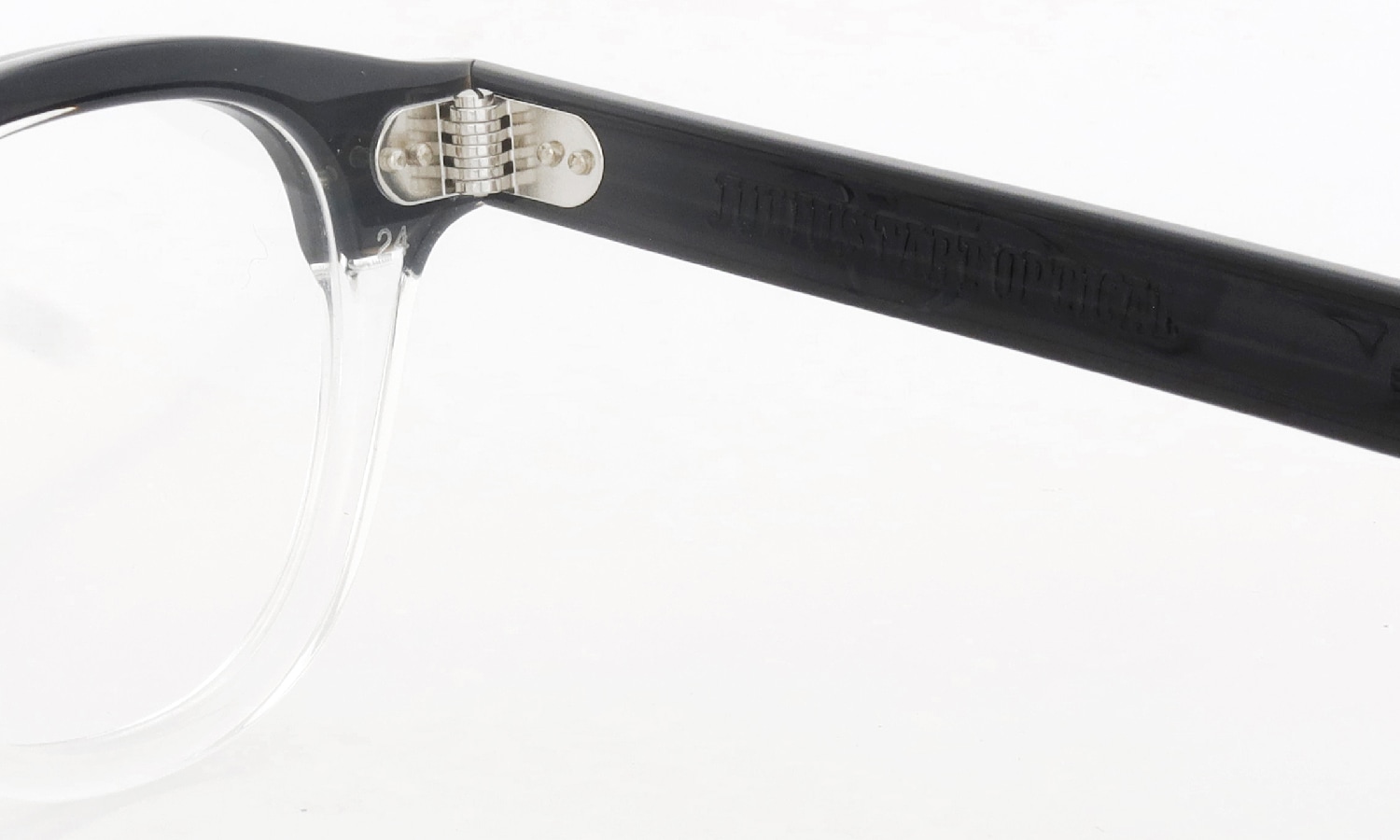 JULIUS TART OPTICAL メガネ通販 AR-46-24 BLACK WOOD CLEAR
