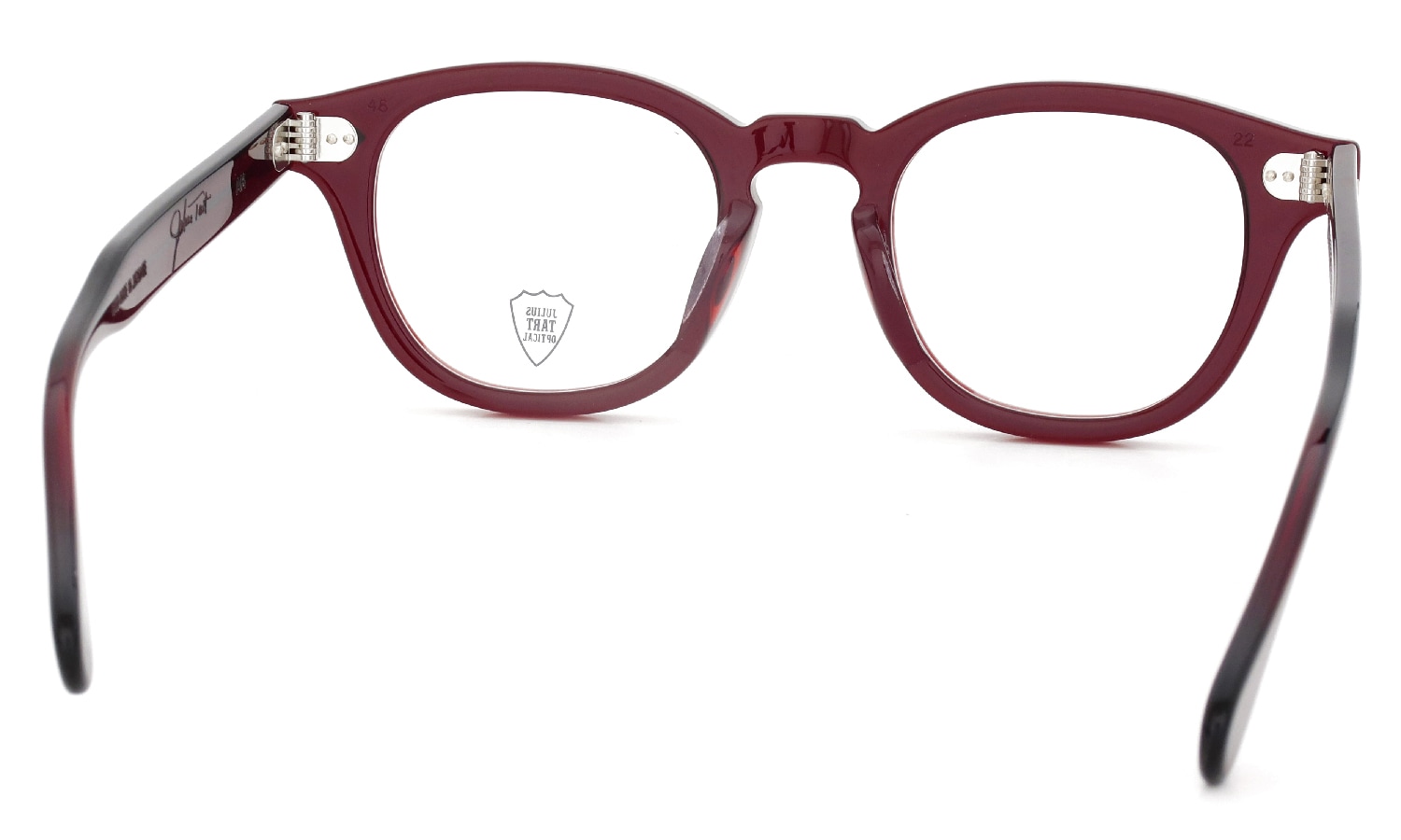 JULIUS TART OPTICAL メガネ通販 AR-48-22 OX BLOOD RED