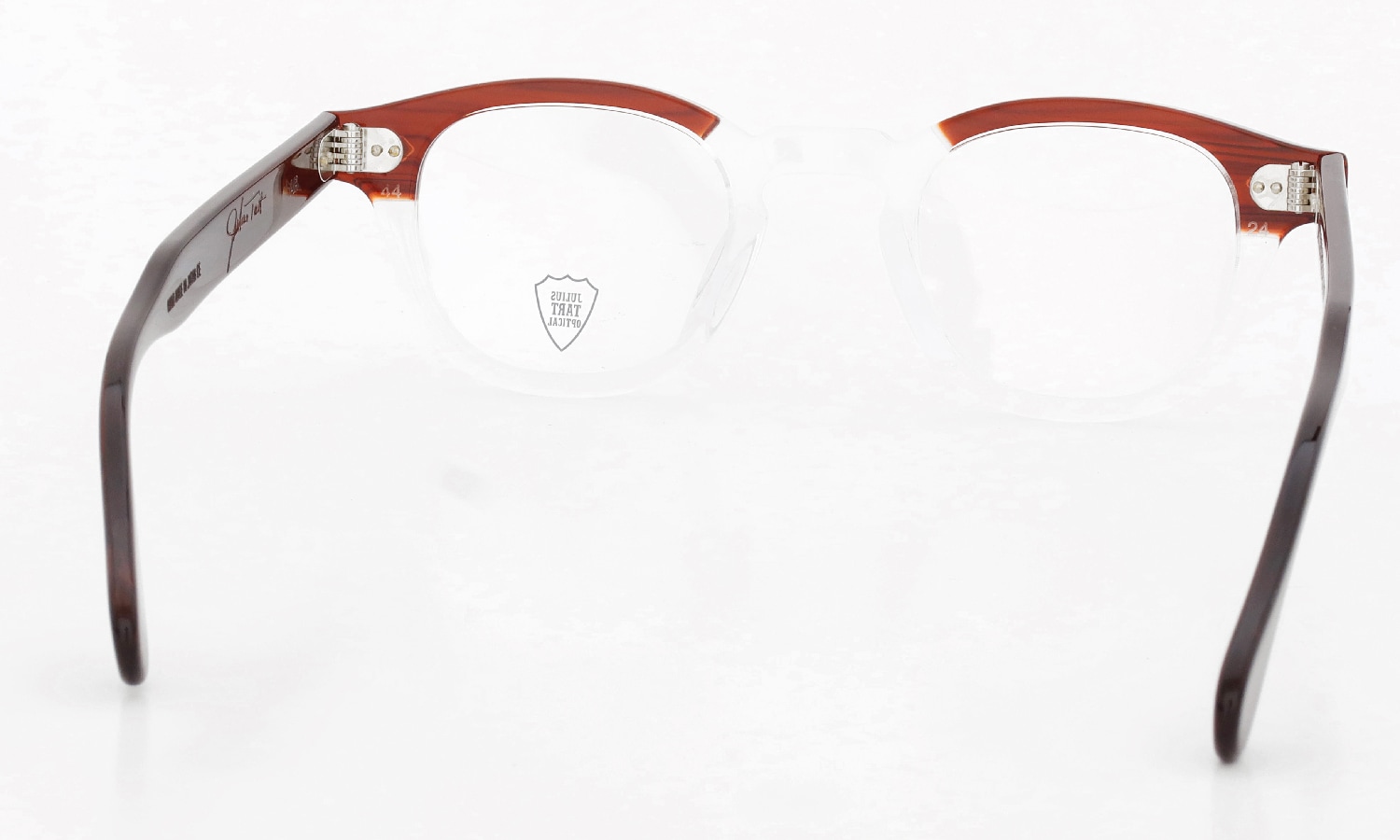 JULIUS TART OPTICAL メガネ通販 AR-44-24 RED WOOD CLEAR