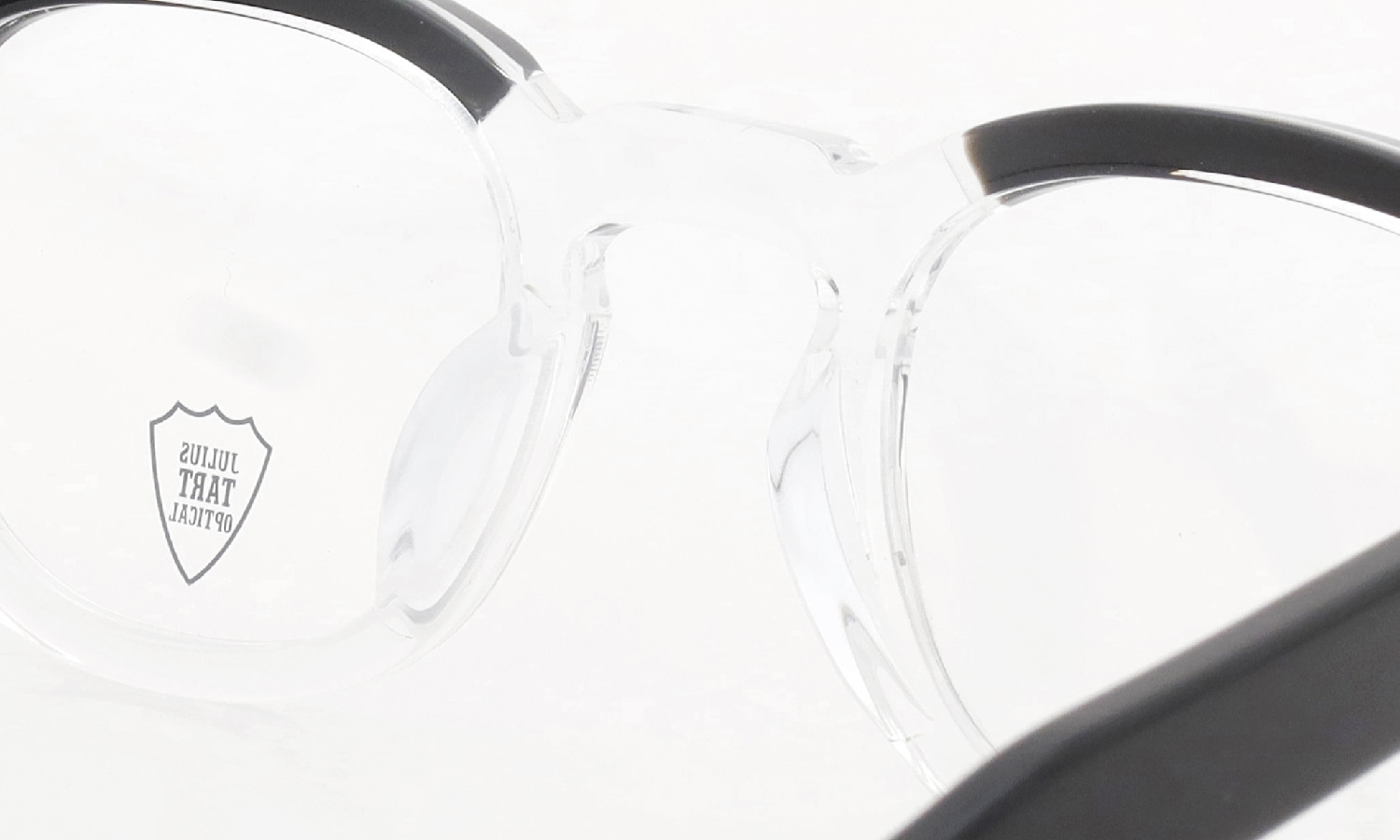 JULIUS TART OPTICAL メガネ通販 AR-44-24 BLACK WOOD CLEAR