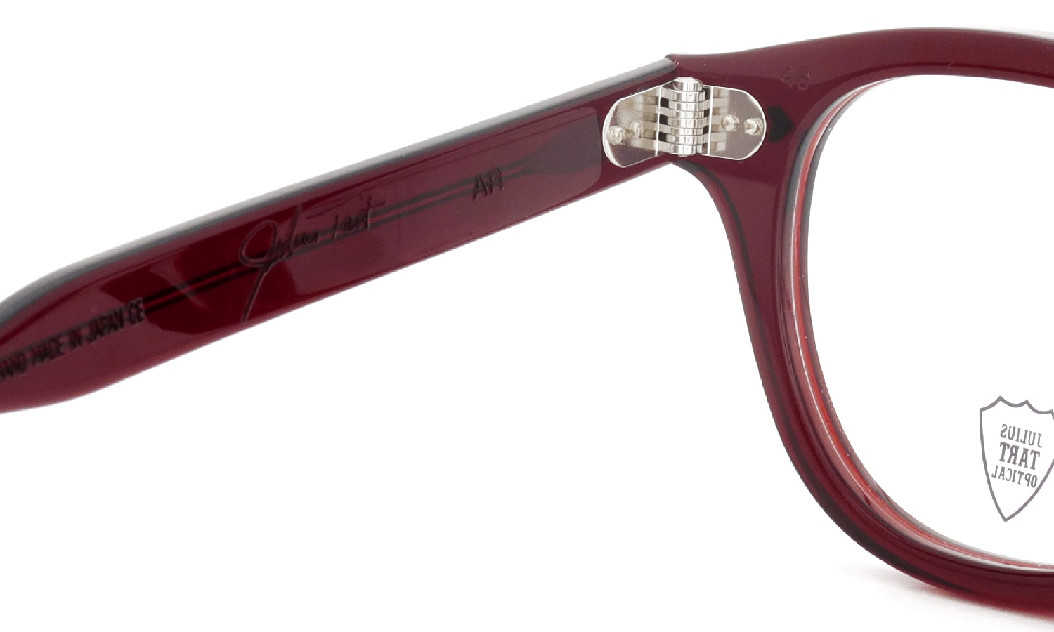 JULIUS TART OPTICAL メガネ通販 AR-48-22 OX BLOOD RED