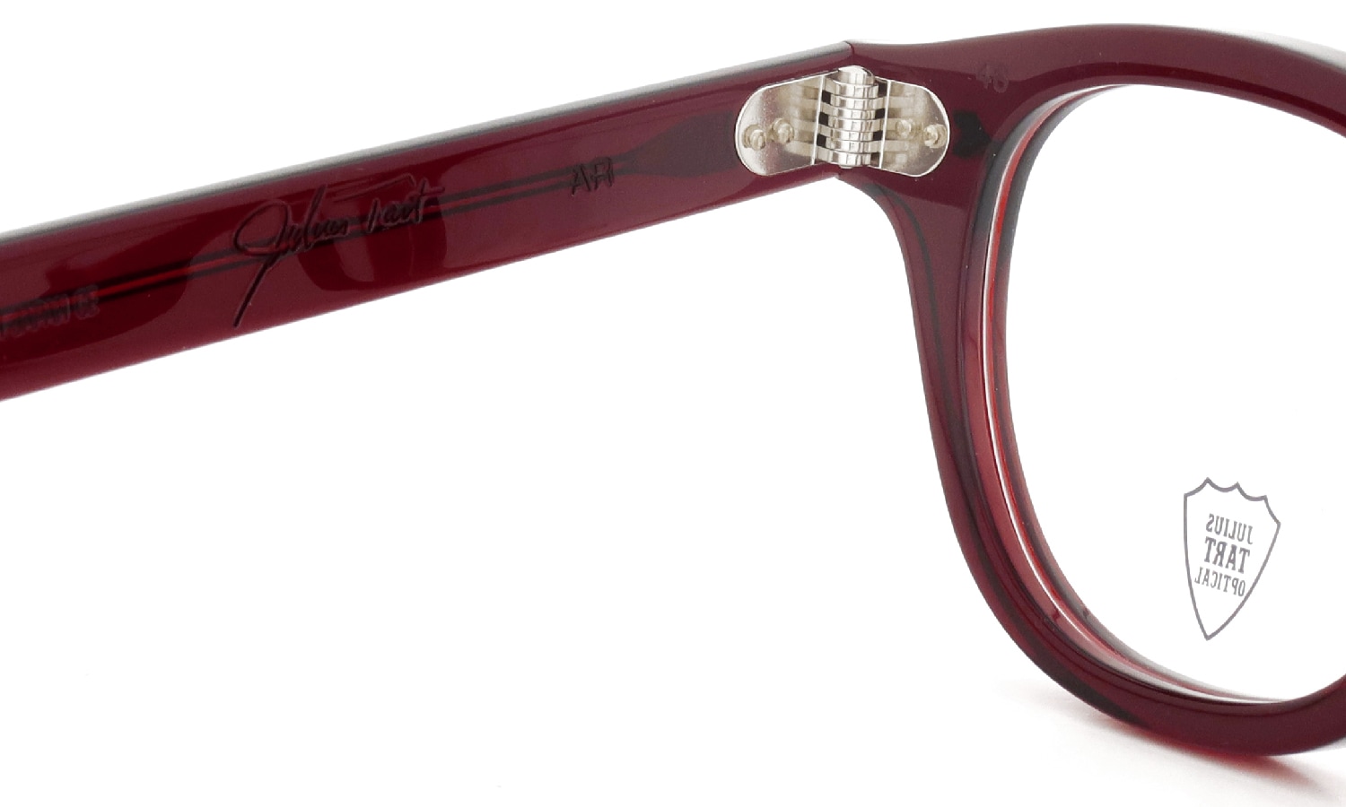 JULIUS TART OPTICAL メガネ通販 AR-46-22 OX BLOOD RED