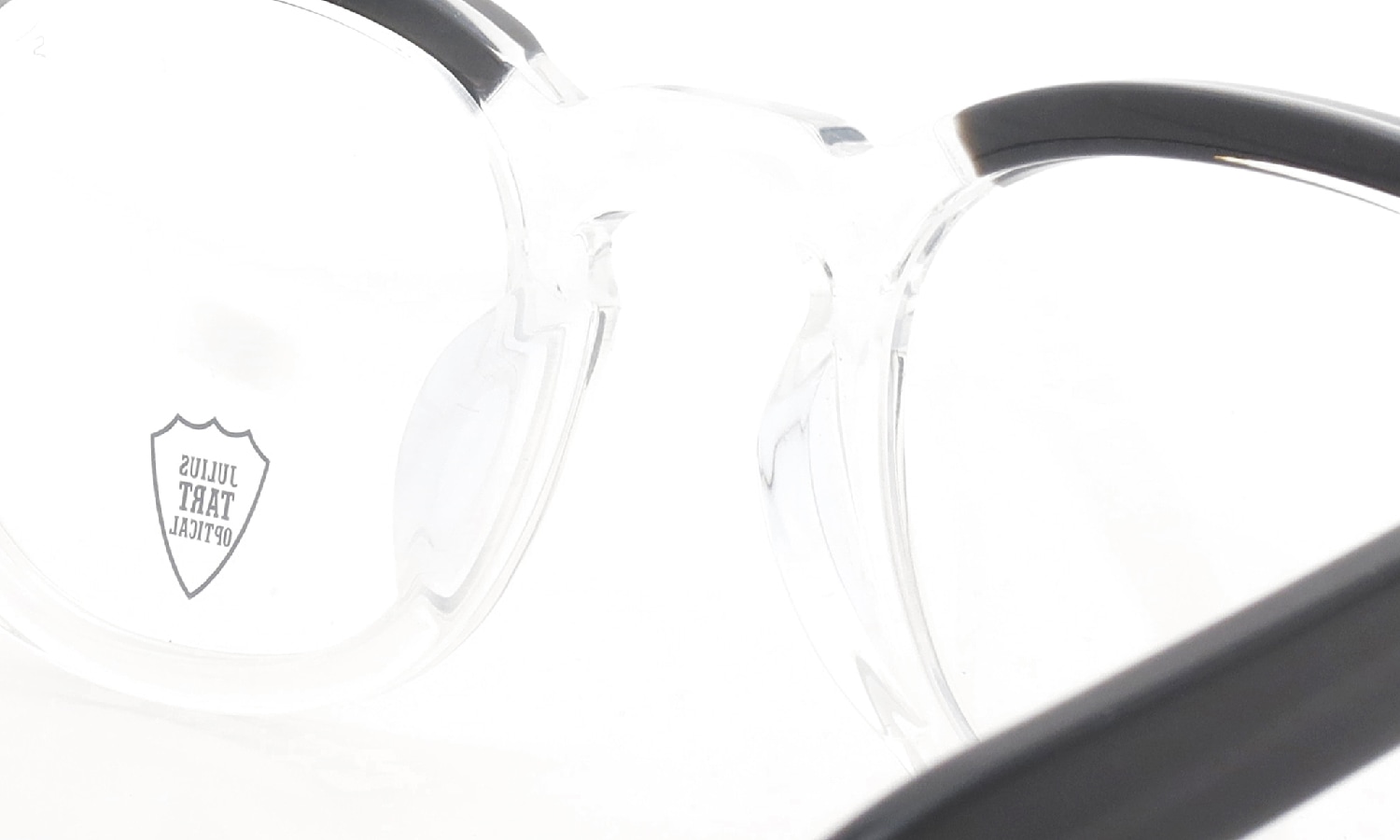 JULIUS TART OPTICAL メガネ通販 AR-46-24 BLACK WOOD CLEAR