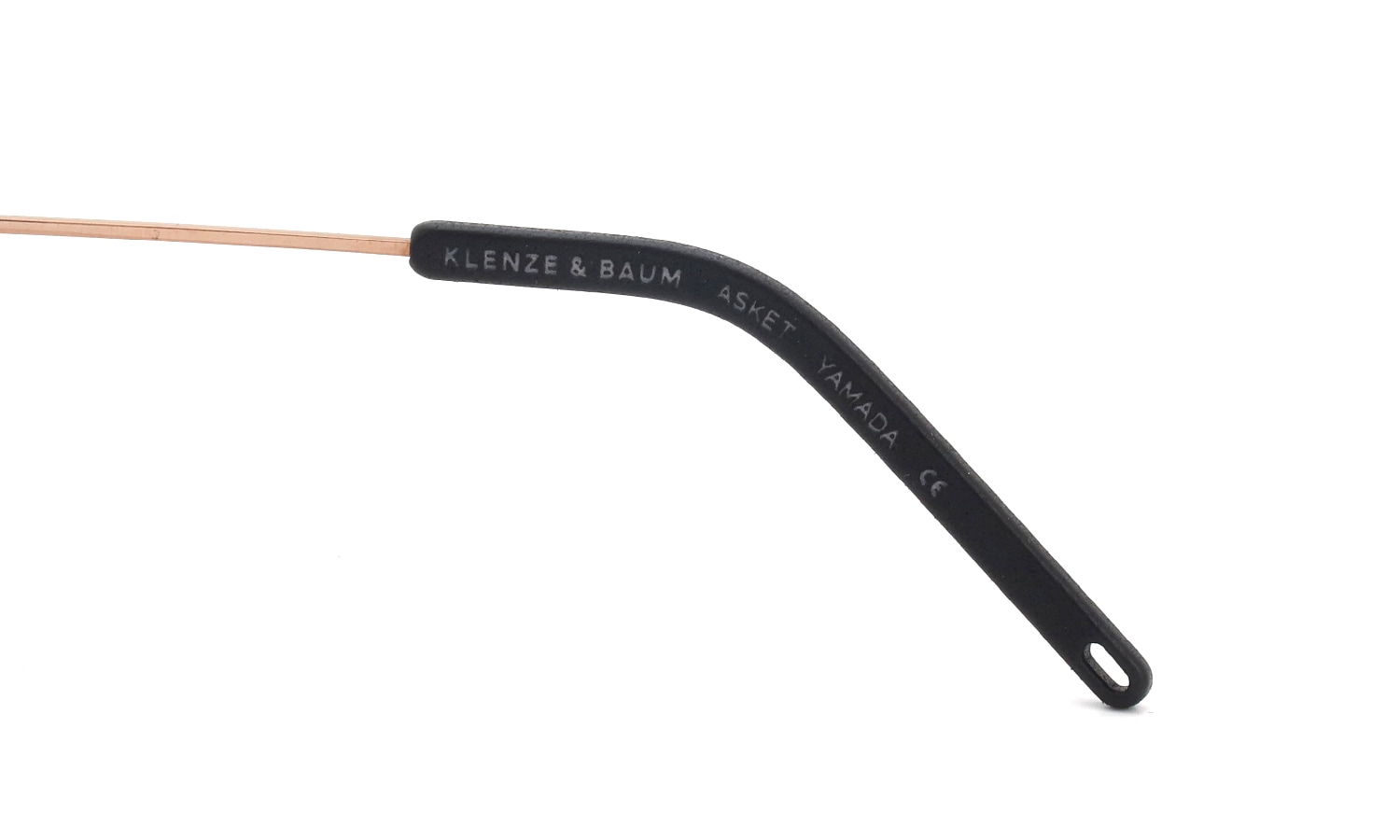 KLENZE&BAUM 3Dプリントメガネ通販 [ASKET] YAMADA col.001 COAL/ROSEGOLD