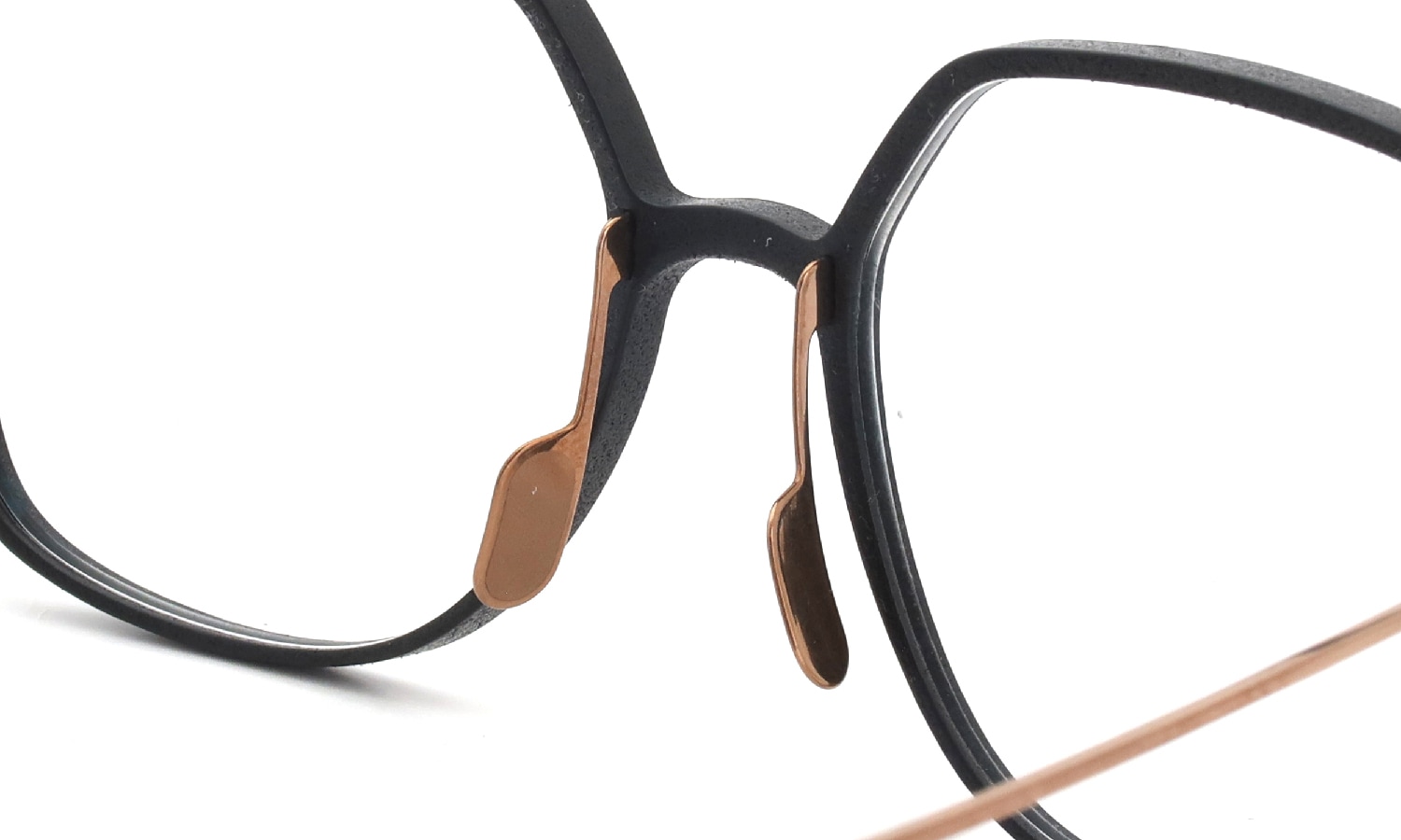 KLENZE&BAUM 3Dプリントメガネ通販 [ASKET] YAMADA col.001 COAL/ROSEGOLD