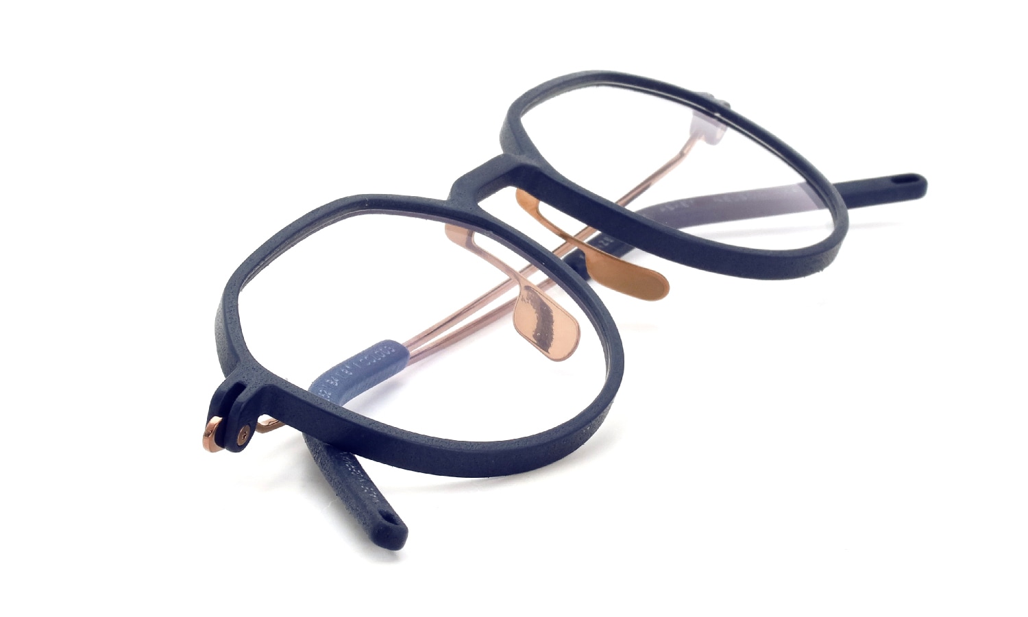 KLENZE&BAUM 3Dプリントメガネ通販 [ASKET] NELSON col.003 NIGHTSHADE/ROSE GOLD