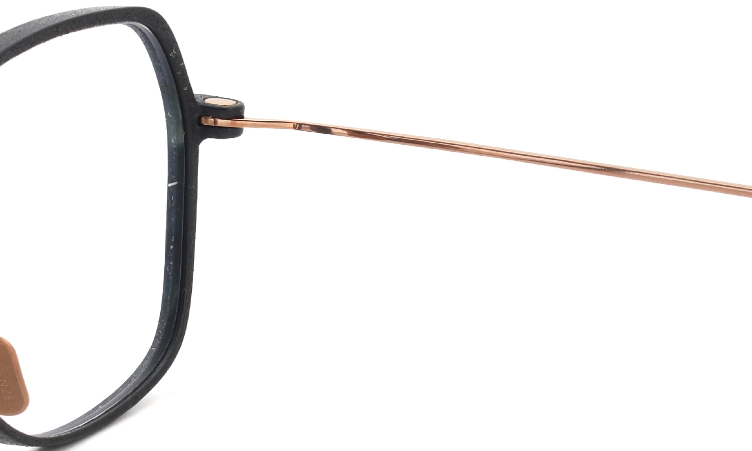 KLENZE&BAUM 3Dプリントメガネ通販 [ASKET] YAMADA col.001 COAL/ROSEGOLD