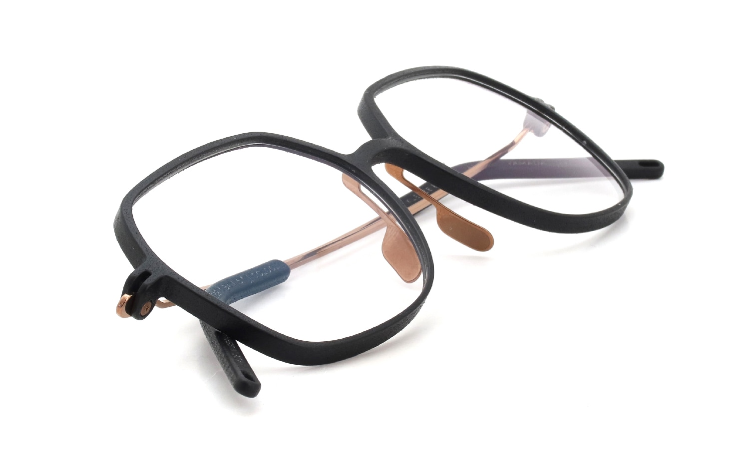 KLENZE&BAUM 3Dプリントメガネ通販 [ASKET] YAMADA col.001 COAL/ROSEGOLD