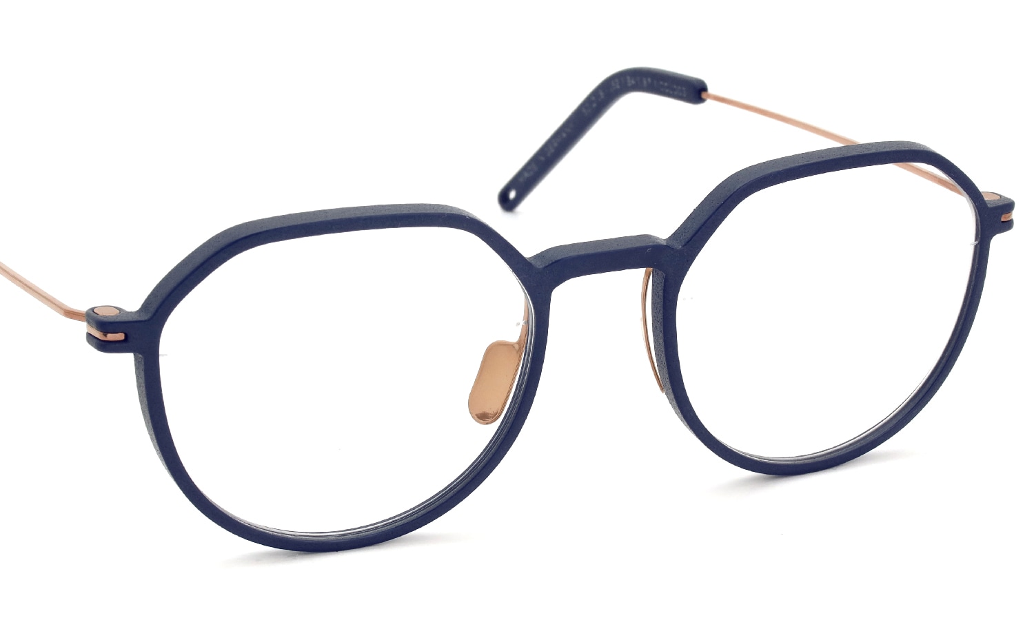 KLENZE&BAUM 3Dプリントメガネ通販 [ASKET] NELSON col.003 NIGHTSHADE/ROSE GOLD