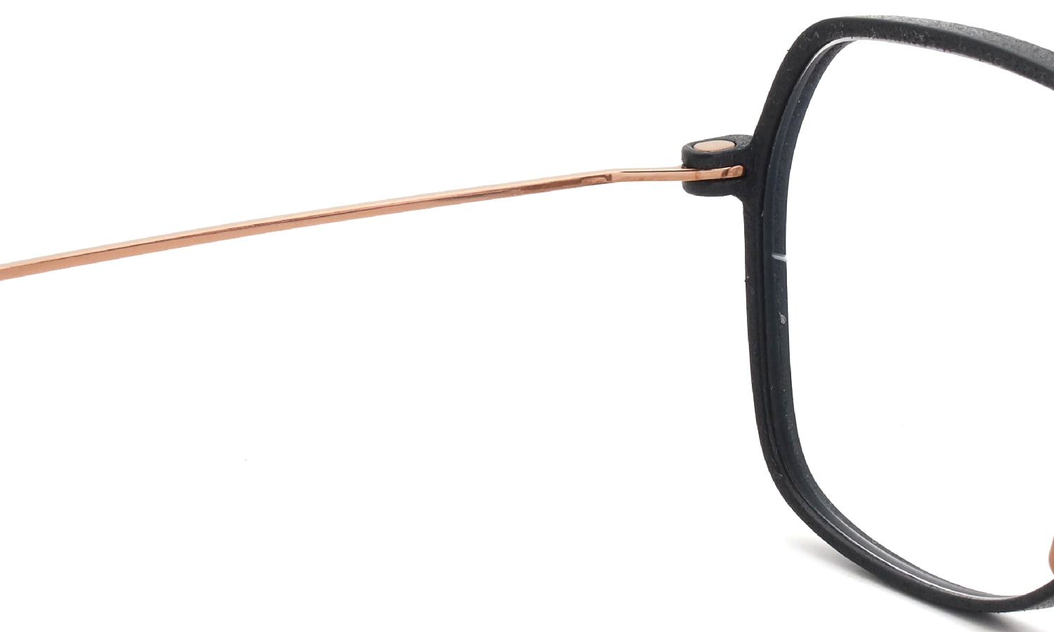 KLENZE&BAUM 3Dプリントメガネ通販 [ASKET] YAMADA col.001 COAL/ROSEGOLD