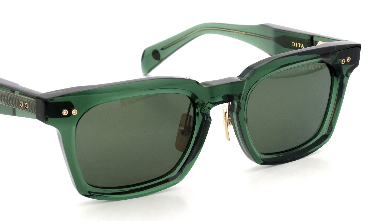 DITA サングラス通販 MONOLIX DTS750-A-02AF Crystal Pine/Dark Green
