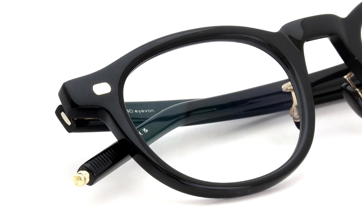 10eyevan メガネ通販 no.1 III FR (47) c.1035BKGG DeadStockBlack/18金 +本鼈甲パット