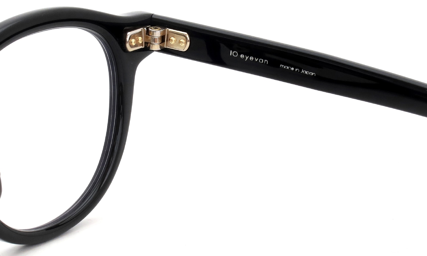 10eyevan メガネ通販 no.1 III FR (47) c.1035BKGG DeadStockBlack/18金 +本鼈甲パット