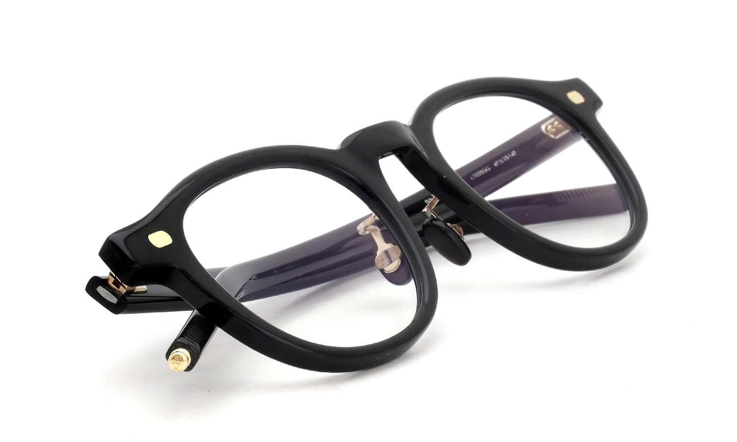 10eyevan メガネ通販 no.1 III FR (47) c.1035BKGG DeadStockBlack/18金 +本鼈甲パット