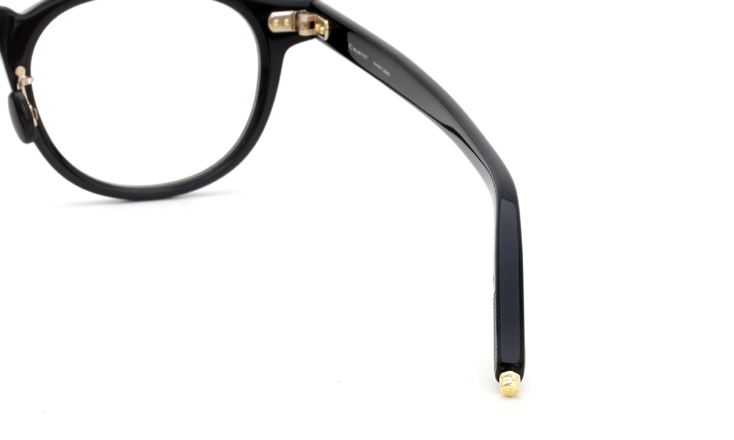 10eyevan メガネ通販 no.1 III FR (47) c.1035BKGG DeadStockBlack/18金 +本鼈甲パット
