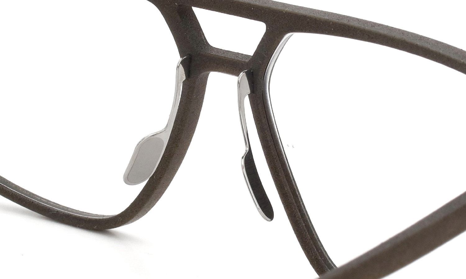 KLENZE&BAUM 3Dプリントメガネ通販 [SLEEK ECOLUCENT] FRASER-NP col.022 MOSS/SILVER