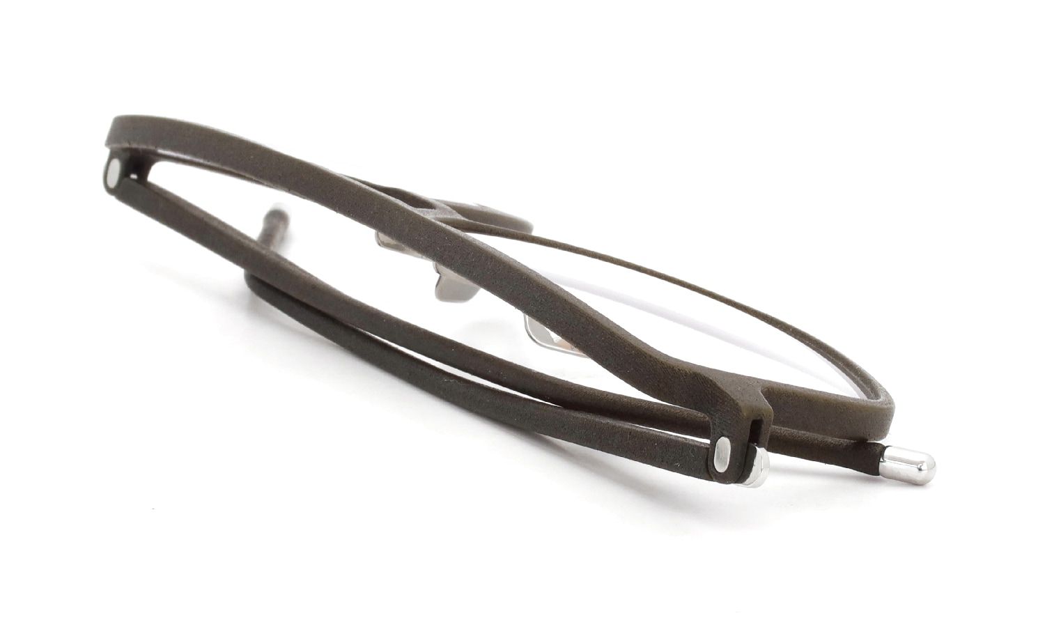 KLENZE&BAUM 3Dプリントメガネ通販 [SLEEK ECOLUCENT] FRASER-NP col.022 MOSS/SILVER