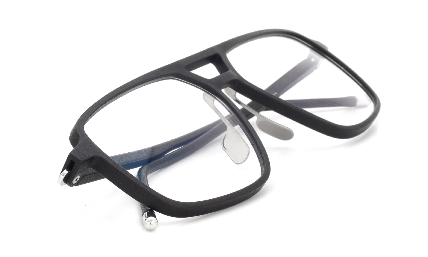 KLENZE&BAUM 3Dプリントメガネ通販 [SLEEK ECOLUCENT] FRASER-NP col.001 COAL/SILVER
