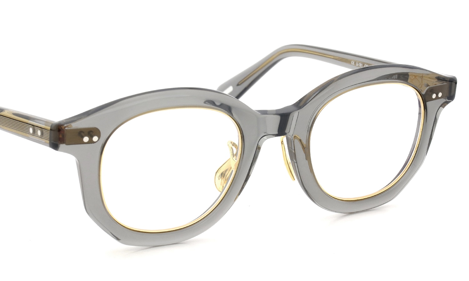 YUICHI TOYAMA. メガネ通販 YYZ U-181 COL.04 Clear gray / Gold