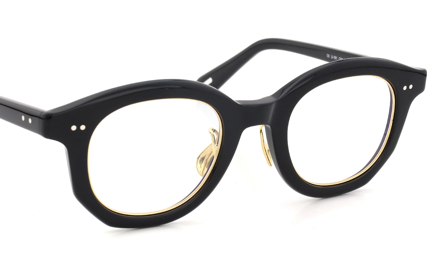 YUICHI TOYAMA. メガネ通販 YYZ U-181 COL.01 Black / Gold