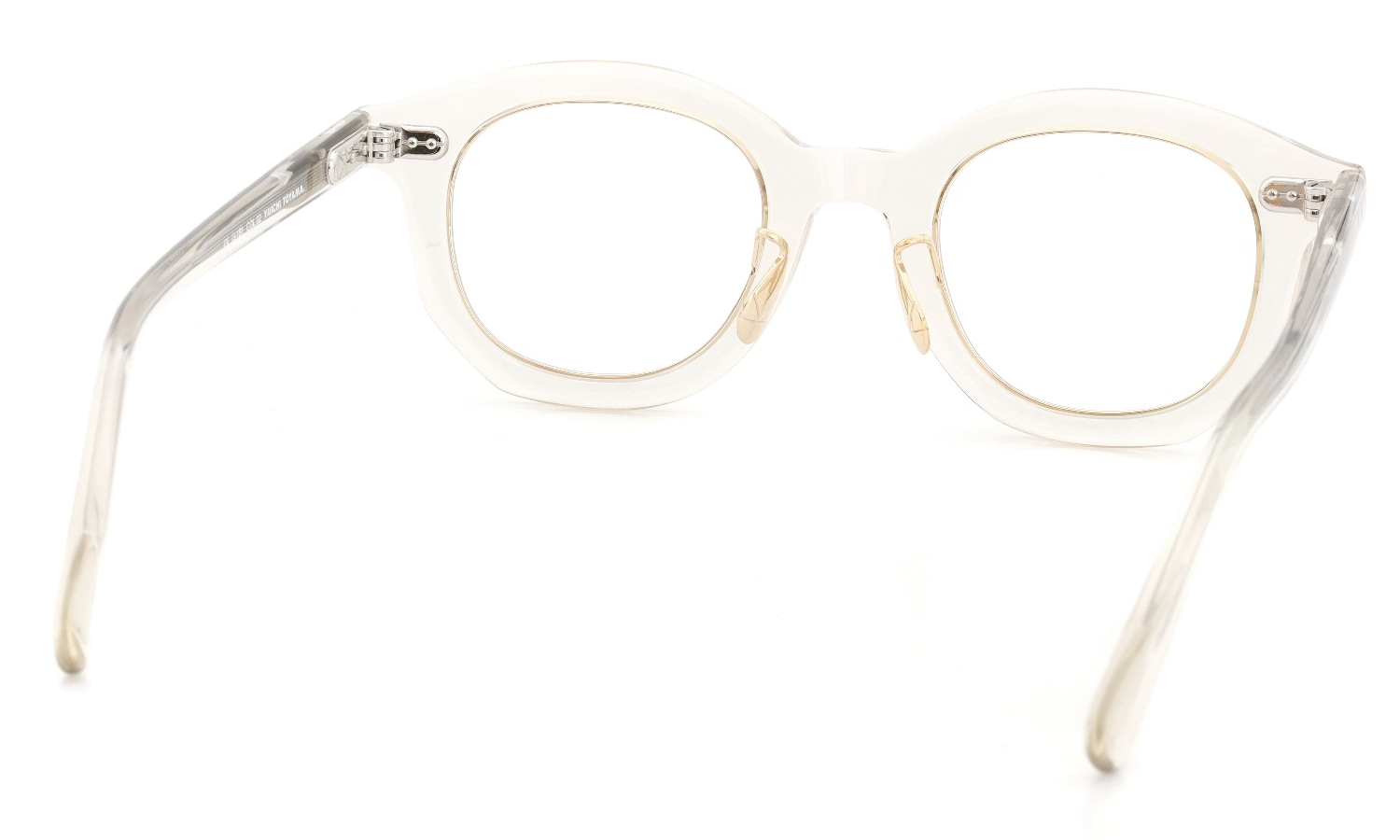 YUICHI TOYAMA. メガネ通販 YYZ U-181 COL.02 Clear sand grey / Gold+Silver
