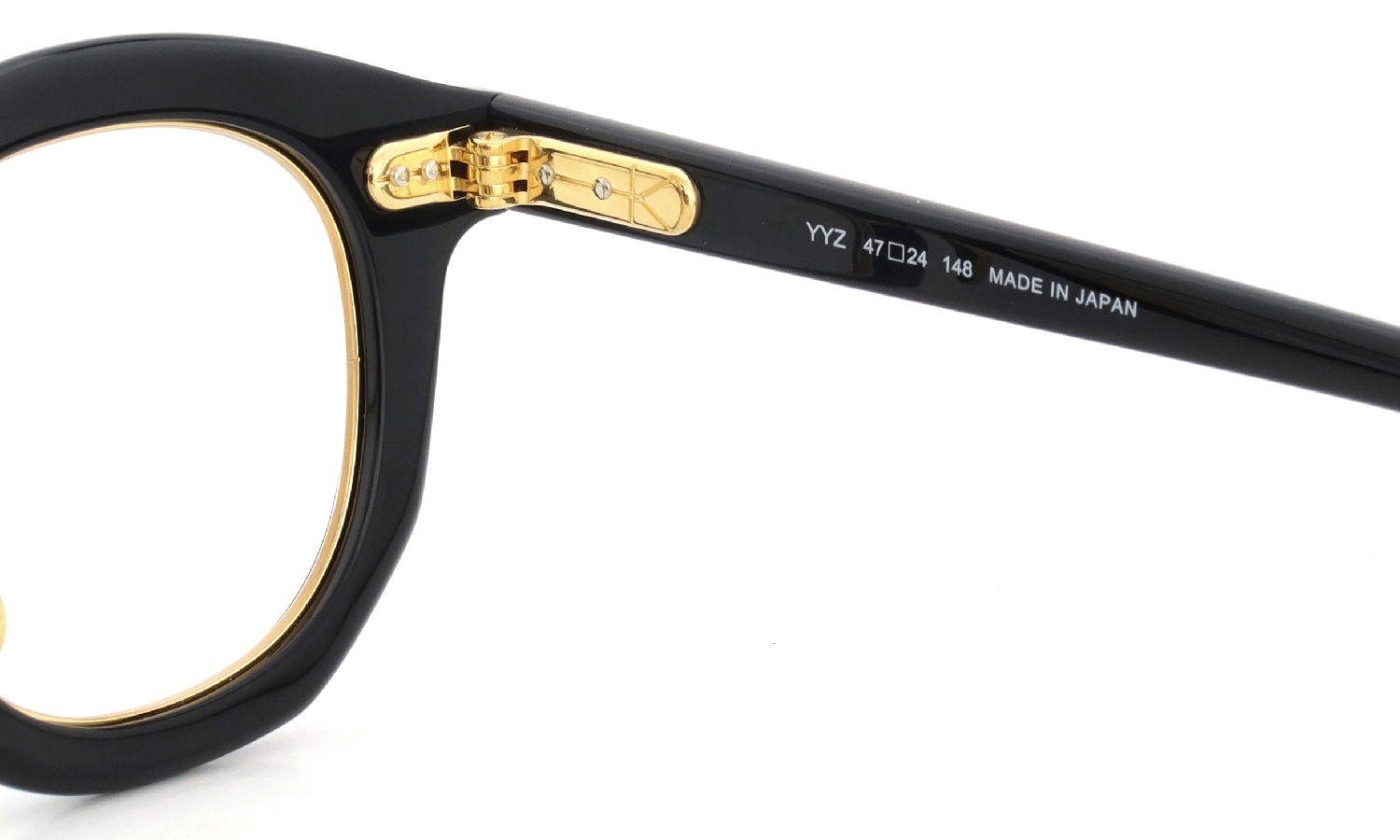 YUICHI TOYAMA. メガネ通販 YYZ U-181 COL.01 Black / Gold