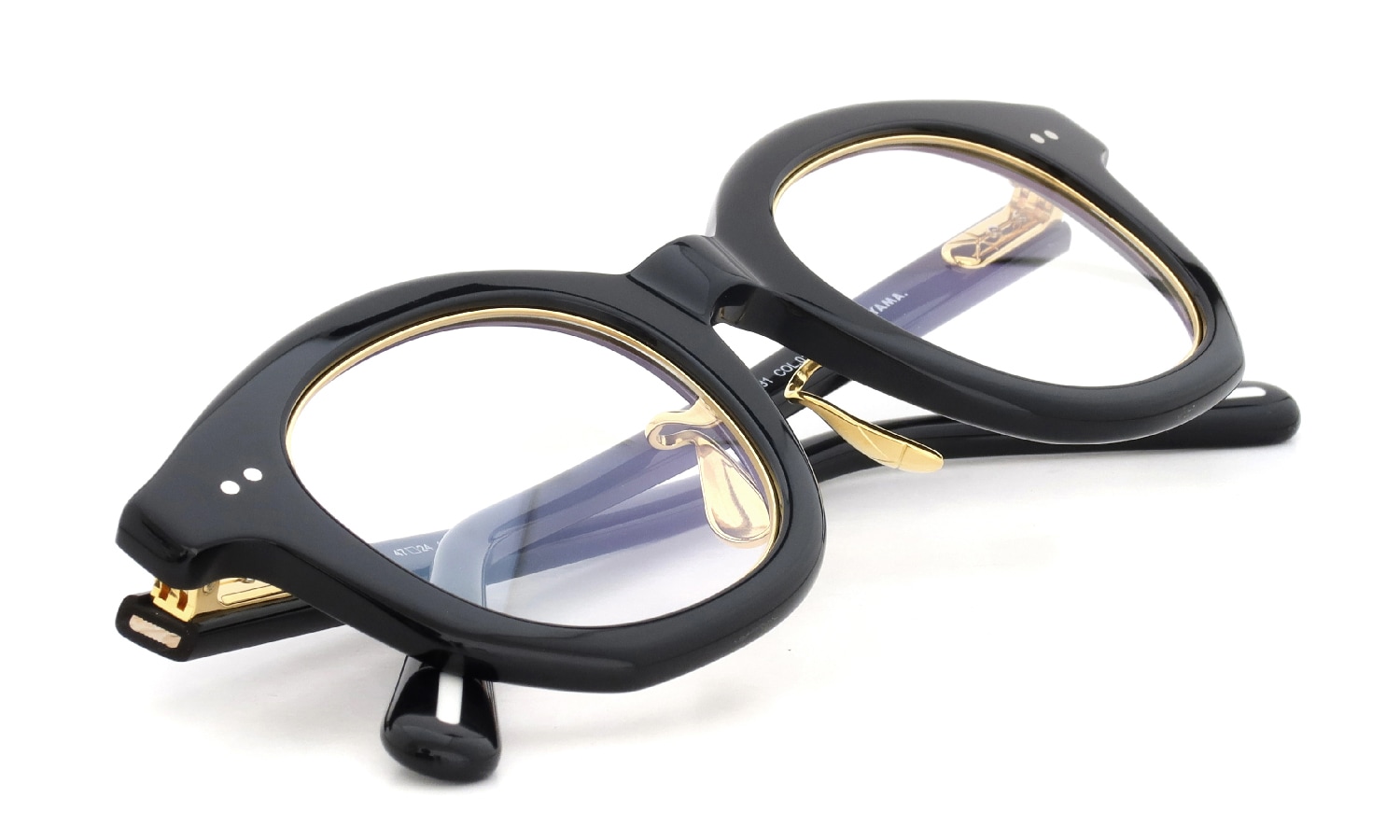 YUICHI TOYAMA. メガネ通販 YYZ U-181 COL.01 Black / Gold