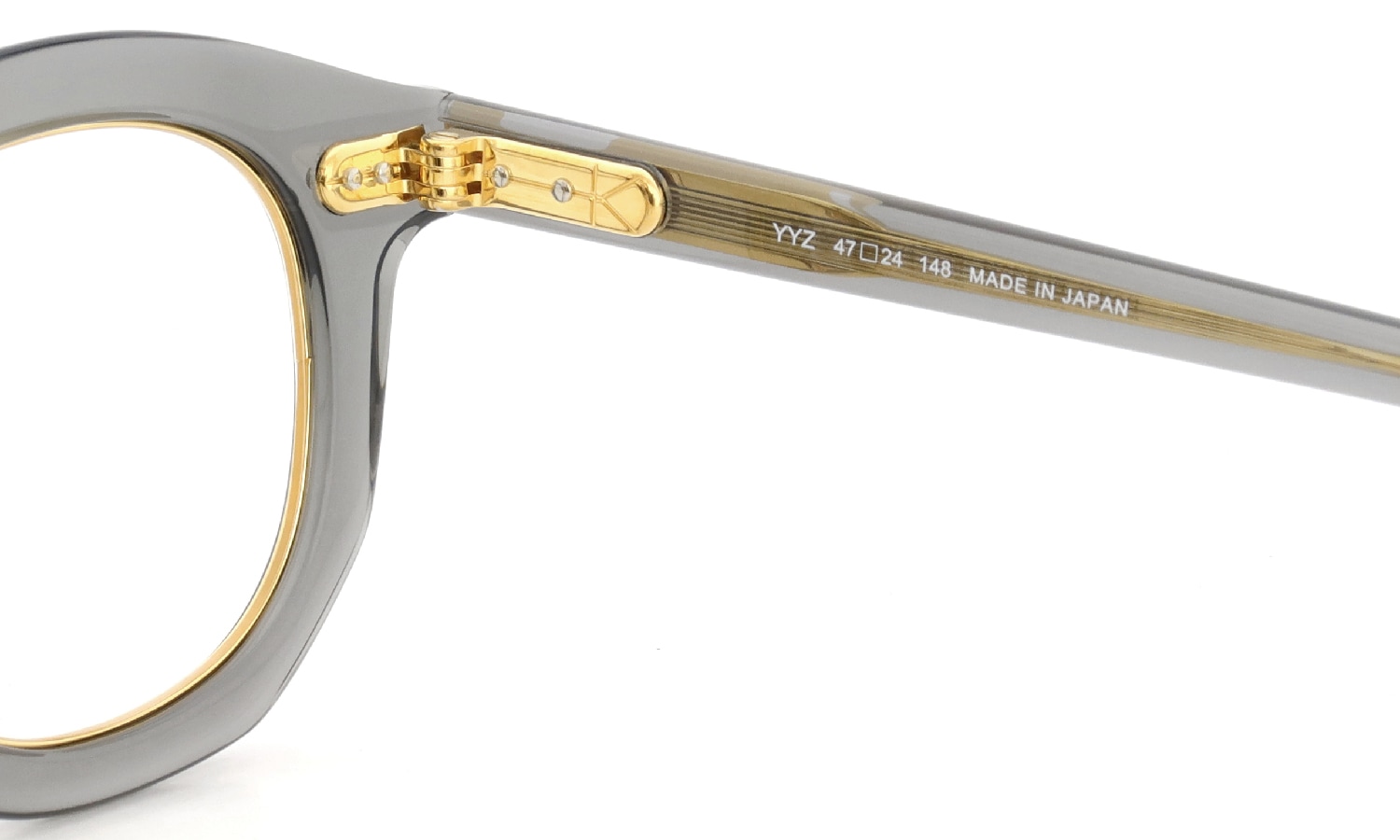 YUICHI TOYAMA. メガネ通販 YYZ U-181 COL.04 Clear gray / Gold