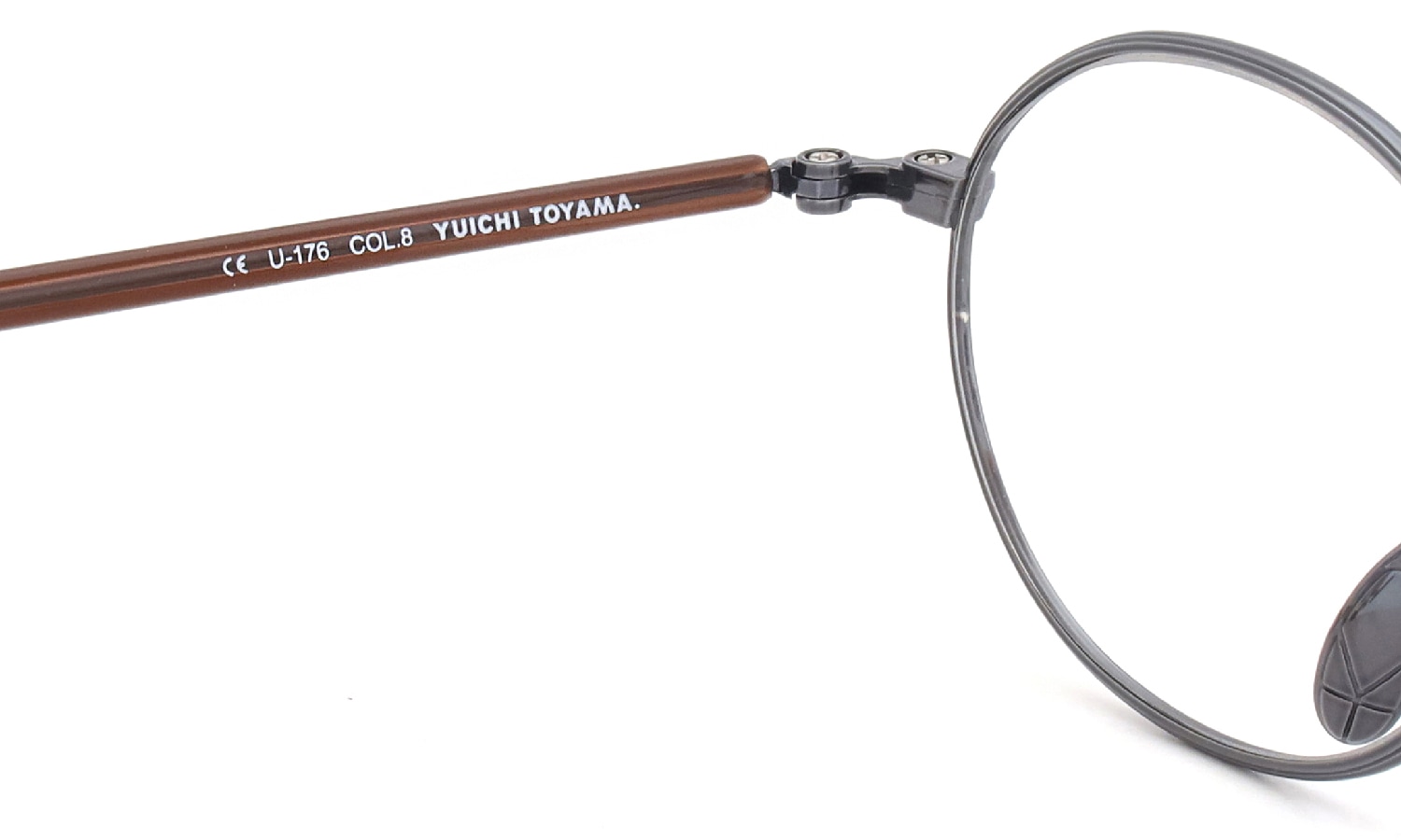 YUICHI TOYAMA. for ポンメガネ Nagy U-176 COL.8 Dark navy / Dark brown