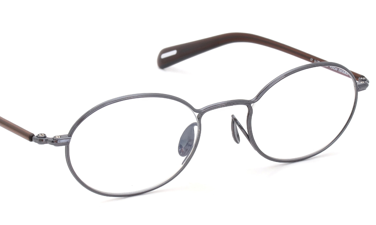 YUICHI TOYAMA. for ポンメガネ Nagy U-176 COL.8 Dark navy / Dark brown